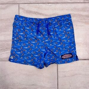Shark week 3T Vineyard vines swim trunks
